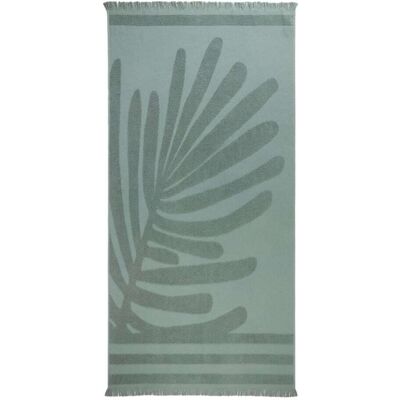 Madura Fouta de plage en coton vert 180x180 cm Vert 180x180cm - Publicité Madura Fouta de plage en coton vert 180x180 cm Vert 180x180cm - Publicité