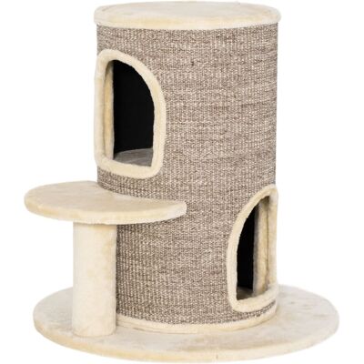PAWHUT Tonneau à gratter pour chat peluche courte, sisal beige Beige 60x61x60cm - Publicité PAWHUT Tonneau à gratter pour chat peluche courte, sisal beige Beige 60x61x60cm - Publicité