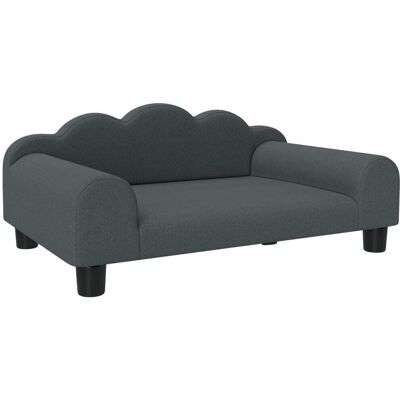 PAWHUT Canapé pour chien velours gris foncé Gris 66x29x42cm - Publicité PAWHUT Canapé pour chien velours gris foncé Gris 66x29x42cm - Publicité