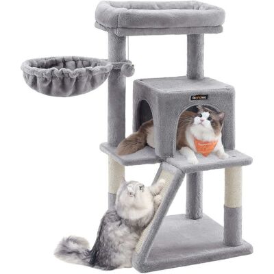 Helloshop26 Arbre à chat avec 48 x 48 x 96 cm gris Gris 48x96x48cm - Publicité Helloshop26 Arbre à chat avec 48 x 48 x 96 cm gris Gris 48x96x48cm - Publicité
