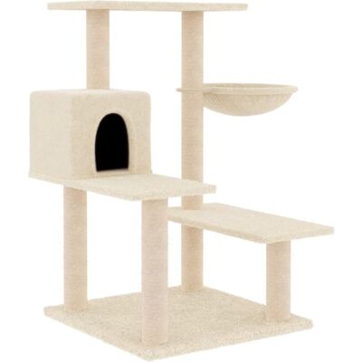 Helloshop26 Arbre à chat meuble 72 x 60 x 82 cm crème Beige 73x83x60cm - Publicité Helloshop26 Arbre à chat meuble 72 x 60 x 82 cm crème Beige 73x83x60cm - Publicité