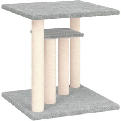 HelloShop26 - Rascadores para gatos con plataformas claro 50 cm gris - Cat scratching post - Publicité HelloShop26 - Rascadores para gatos con plataformas claro 50 cm gris - Cat scratching post - Publicité