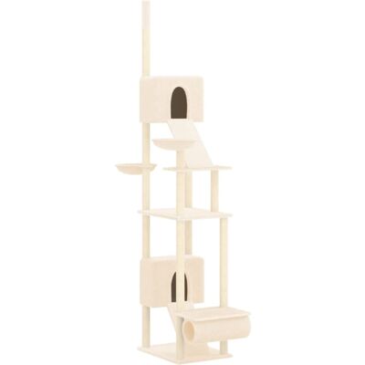Helloshop26 Arbre à chat meuble 48 x 91 x 303 cm crème Beige 48x303x91cm - Publicité Helloshop26 Arbre à chat meuble 48 x 91 x 303 cm crème Beige 48x303x91cm - Publicité