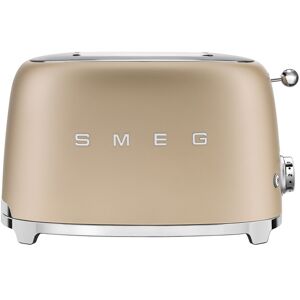 Smeg Toaster 2 tranches années 50 mat or en acier H1 Or 31x1x20cm