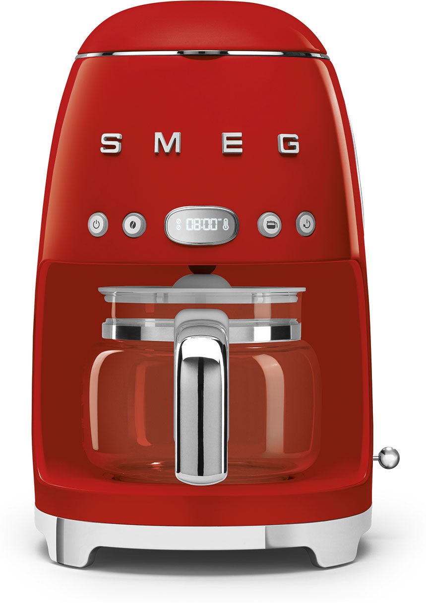 Smeg Machine à café filtre 1.4 rouge en inox H36.1 Rouge 26x36x25cm