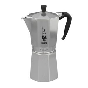 Bialetti Cafetiere 18 tasses moka express argent en aluminium H30 Argent 1x30x1cm