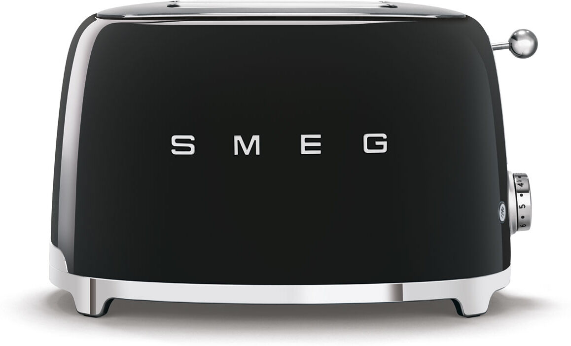 Smeg Toaster 2 tranches noir en acier H19.8 Noir 1x20x31cm