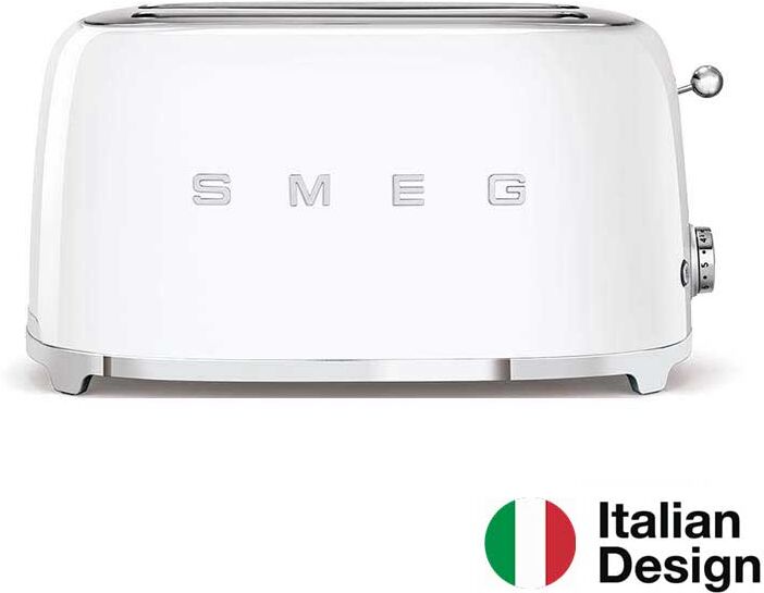 Smeg Grille pain 2 fentes blanc en inox H24.8 Blanc 22x25x37cm