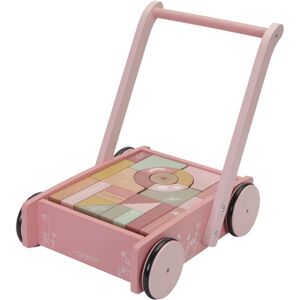 Little Dutch Chariot de marche avec blocs de construction Wild Flowers Rose 39x40x30cm