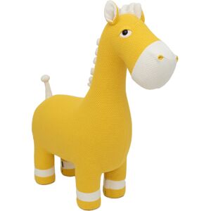 Crochetts Cheval en peluche siege maxi en 100% coton jaune Jaune 33x94x90cm