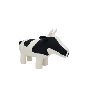 Crochetts Maxi vache en peluche siège en 100% coton blanc Blanc 45x110x75cm