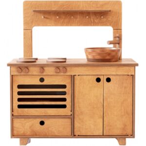 Lignea Kids Cuisine en bois naturel Marron 80x89x38cm