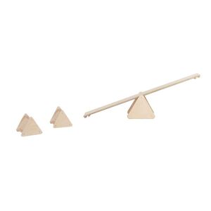 Blm Ensemble d'équilibre pour enfant triangles naturel Beige 146x1x18cm