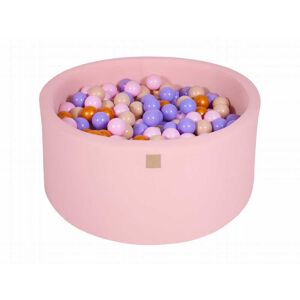 MeowBaby Rose clair Piscine à balles: Doré/Beige/Rose Pastel/Épais H40cm Multicolore 90x40x90cm
