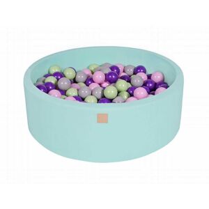 MeowBaby Menthe Piscine à balles Rose Pastel/Gris/Violet/Vert Clair H30 Multicolore 90x30x90cm