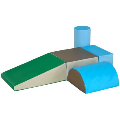 Homcom Parcours motricité bébé blocs de construction mousse epe multicolore Multicolore 41x20x41cm - Publicité Homcom Parcours motricité bébé blocs de construction mousse epe multicolore Multicolore 41x20x41cm - Publicité