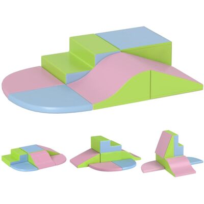 Homcom Parcours motricité bébé 6 pièces mousse epe multicolore Multicolore 150x24x100cm - Publicité Homcom Parcours motricité bébé 6 pièces mousse epe multicolore Multicolore 150x24x100cm - Publicité