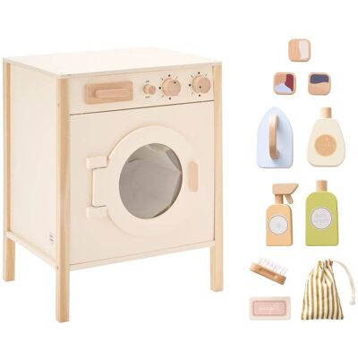 Petite Amélie Jouet machine à laver en mdf beige Beige 41x52x34cm - Publicité Petite Amélie Jouet machine à laver en mdf beige Beige 41x52x34cm - Publicité