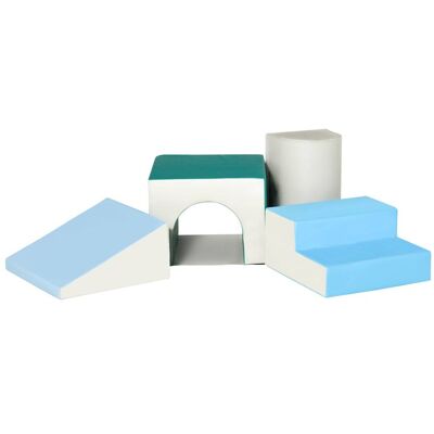 Homcom Parcours motricité bébé blocs de construction mousse epe multicolore Multicolore 150x39x50cm - Publicité Homcom Parcours motricité bébé blocs de construction mousse epe multicolore Multicolore 150x39x50cm - Publicité