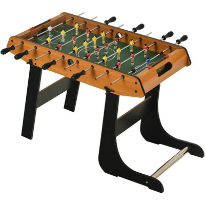 Homcom Baby-foot table pliable mdf imitation bois noir Multicolore 98x62x42cm - Publicité Homcom Baby-foot table pliable mdf imitation bois noir Multicolore 98x62x42cm - Publicité