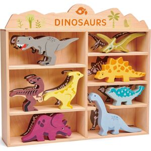 Tender Leaf Toys Set animaux en bois Dinosaures Multicolore 8x38x28cm