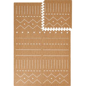 ToddleKind Tapis de jeu puzzle en mousse éco-responsable brun 120x180cm  Marron 120x1x180cm