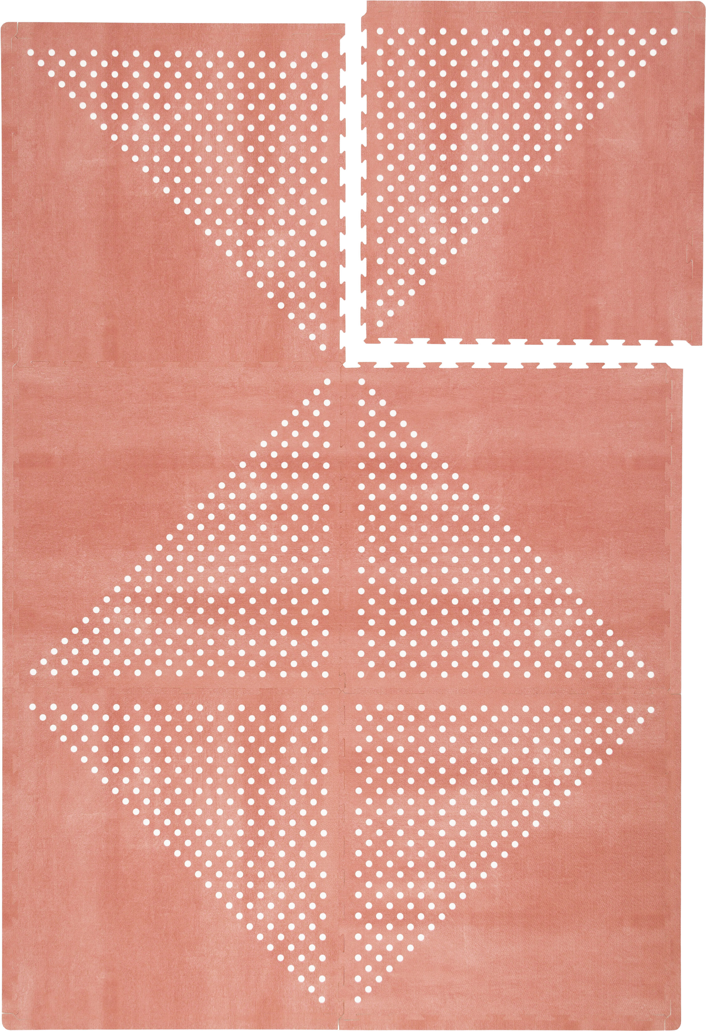 ToddleKind Tapis de jeu puzzle en mousse éco-responsable rose 120x180cm  Rose 120x1x180cm