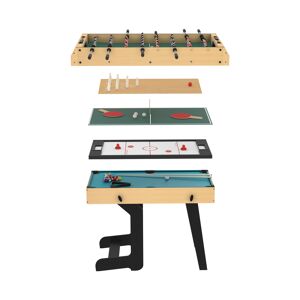 Mister Babyfoot Table multi-jeux pliable 16 en 1 Beige 119x82x61cm