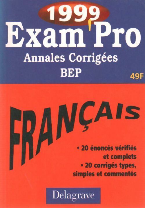 P.Y. Nicollet Français BEP. Annales corrigées 1999 - P.Y. Nicollet - Livre