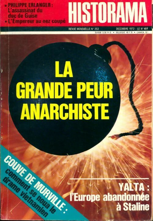 Collectif Historama n°253 : La grande peur anarchiste - Collectif - Livre