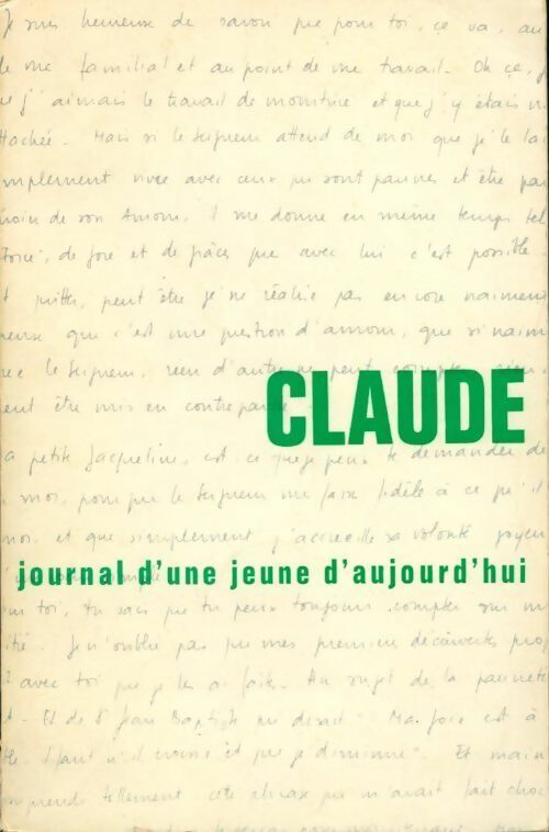 Suzanne Bled Claude. Journal d'une jeune d'aujourd'hui - Suzanne Bled - Livre