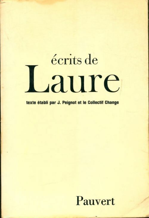 Laure Ecrits - Laure - Livre
