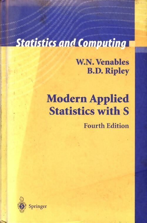 William N. Venables Modern applied statistics with S - William N. Venables - Livre