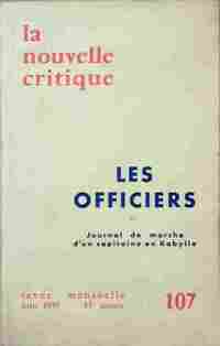 La nouvelle critique n°107 : Les officiers - Guy Besse - Livre