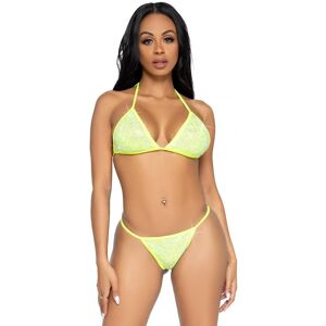 Leg Avenue Maillot Phoenix Bikini Set 81637 Jaune Jaune - Publicité Leg Avenue Maillot Phoenix Bikini Set 81637 Jaune Jaune - Publicité