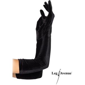 Leg Avenue Gants Opéra Velours Noir - Publicité Leg Avenue Gants Opéra Velours Noir - Publicité