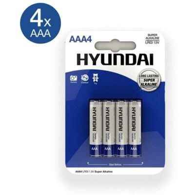 Panasonic Piles AAA Hyundai - 4 pièces - Publicité Panasonic Piles AAA Hyundai - 4 pièces - Publicité