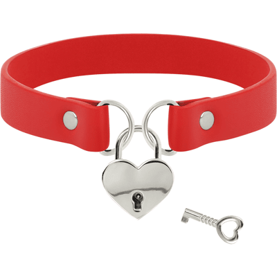 COQUETTE FANTASY Collier Chic Désire Fait Main Choker Cles Coeur Rouge - Publicité COQUETTE FANTASY Collier Chic Désire Fait Main Choker Cles Coeur Rouge - Publicité