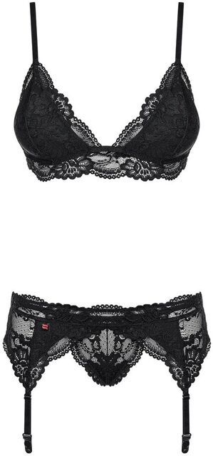 810-SEG set 3 pces black Noir