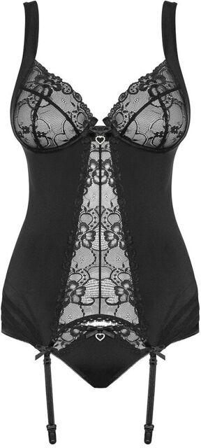 Heartina Corset Noir Noir