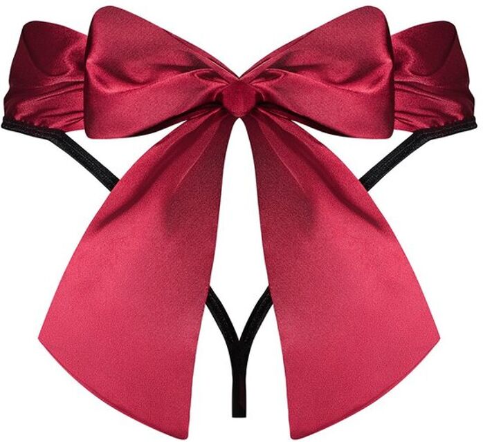 String Tienesy black red Noir