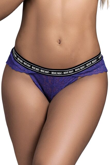 String en dentelle violet MERCREDI Violet