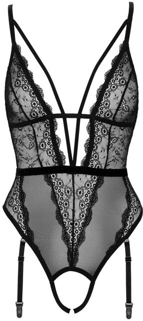 Body sexy jarretelle Noir