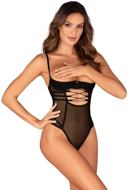 Roxelia body ouvert- Noir Noir