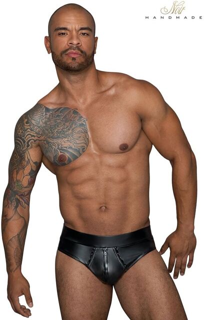 Short sexy zippé Noir