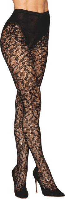 Collant fantaisie noir avec imprimé culotte Noir