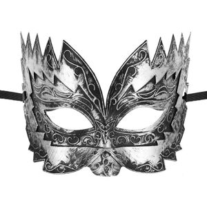 Maskarade Masque haut argenté Don Giovanni Argent