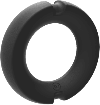 Doc Johnson USA Cockring en Silicone/Metal Cock Ring - 35mm - Noir