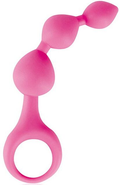 Stimulateur anal rose à boules Rose