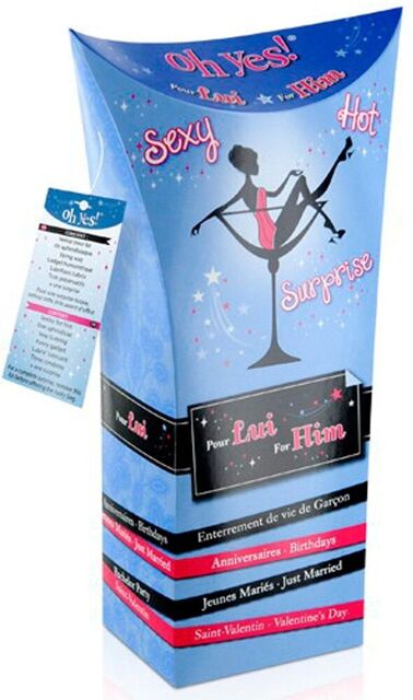 Boîte cadeau sexy homme sextoys string preservatif lubrifiant